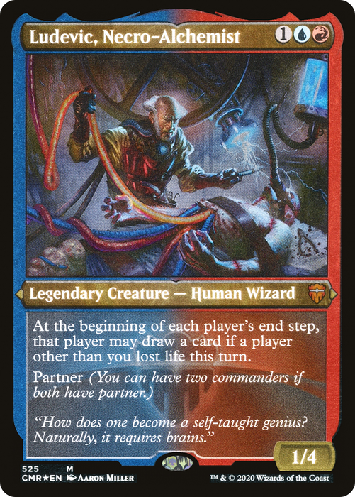 Ludevic, Necro-Alchemist (CMR-525) - mythic - Etched Foil
