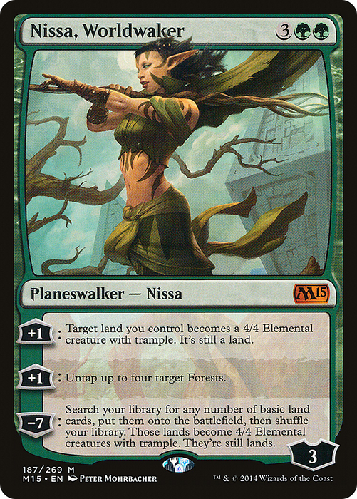 Nissa, Worldwaker (M15-187) - mythic