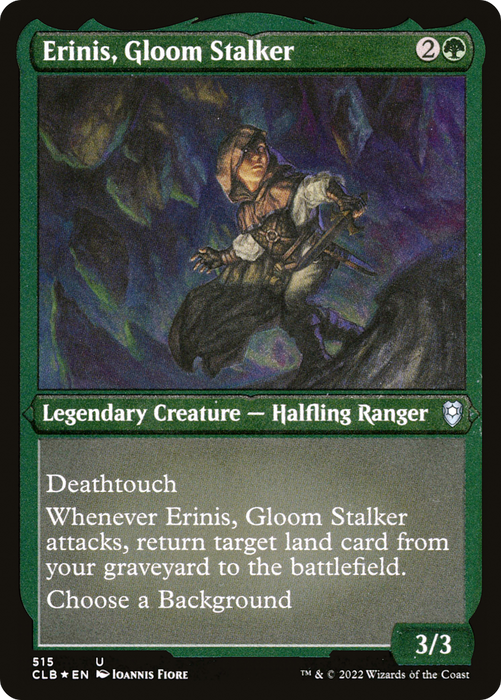 Erinis, Gloom Stalker (CLB-515) - uncommon - Etched Foil