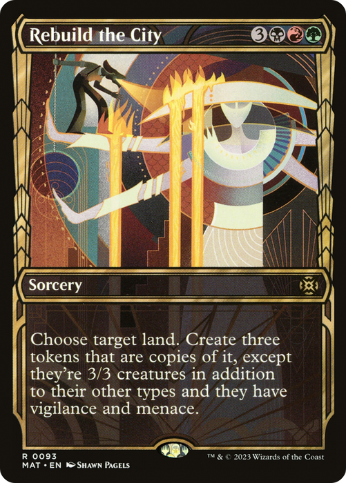 Rebuild the City (MAT-093) - rare: (Showcase) - Foil