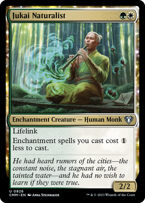 Jukai Naturalist (CMM-926) - uncommon: (enchantment)