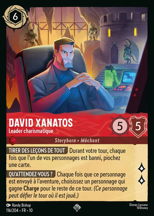 David Xanatos - Leader charismatique (116/204) - LDLP - Très Rare - Cold Foil