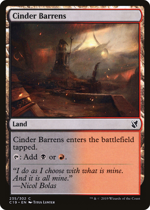 Cinder Barrens (C19-235) - common