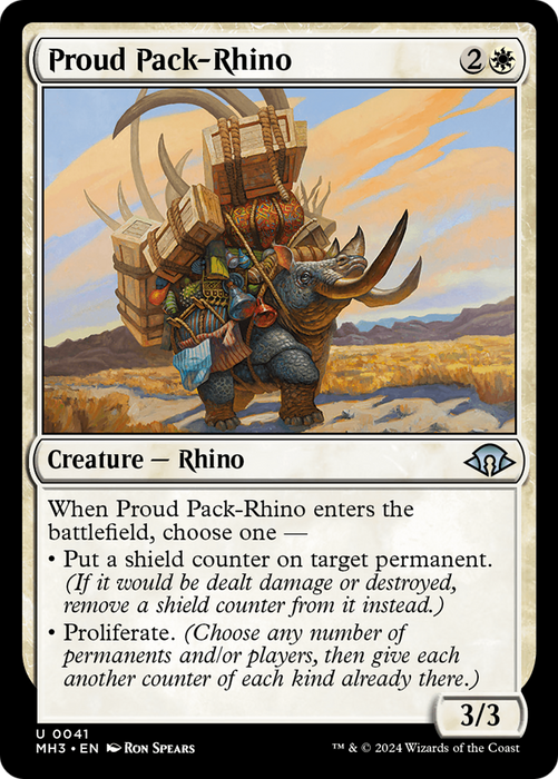 Proud Pack-Rhino (MH3-041) - uncommon - Foil