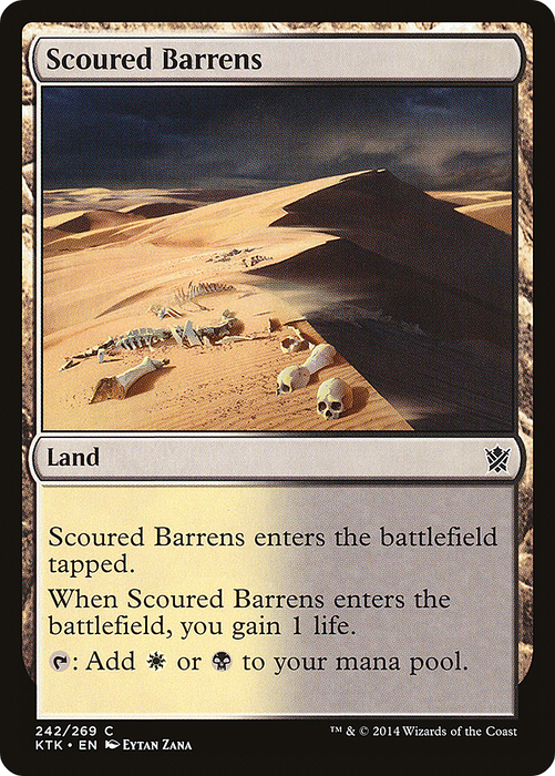 Scoured Barrens (KTK-242) - common - Foil