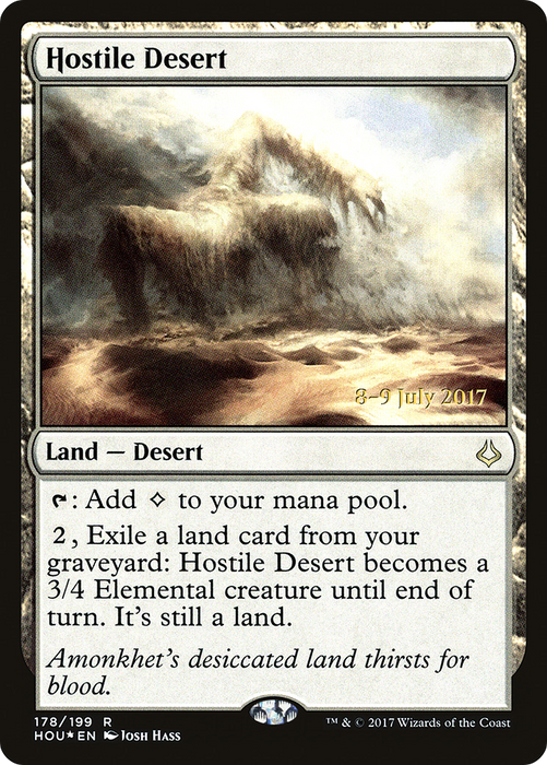 Hostile Desert (PRE-178S) - rare - Foil