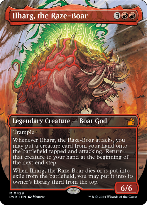 Ilharg, the Raze-Boar (RVR-429) - mythic (Borderless) - Foil