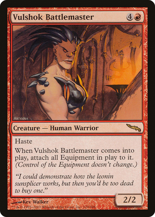 Vulshok Battlemaster (MRD-110) - rare - Foil