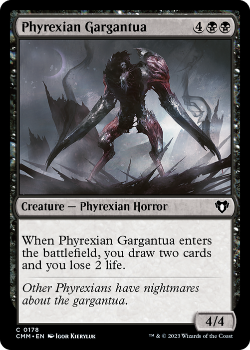 Phyrexian Gargantua (CMM-178) - common - Foil