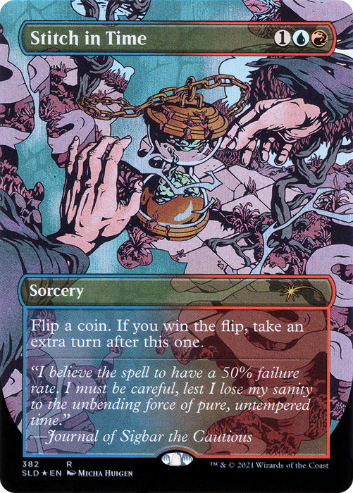 Stitch in Time // Stitch in Time (SLD-382) - rare (Borderless) - Foil