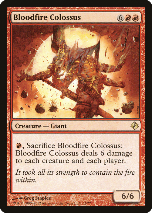 Bloodfire Colossus (DDI-062) - rare