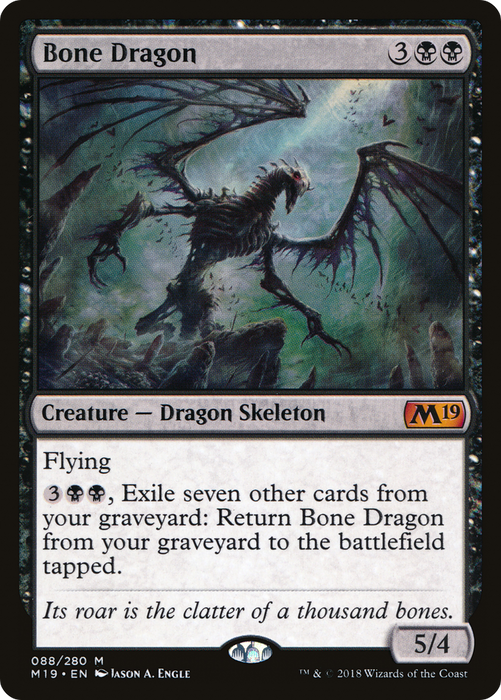 Bone Dragon (M19-088) - mythic