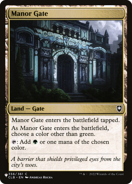 Manor Gate (LIST-CLB-356) - common