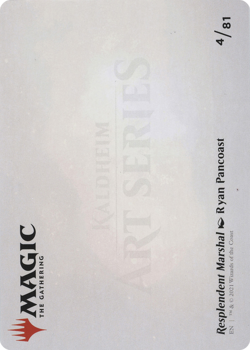 Resplendent Marshal // Resplendent Marshal (AKHM-004) - common (Borderless)