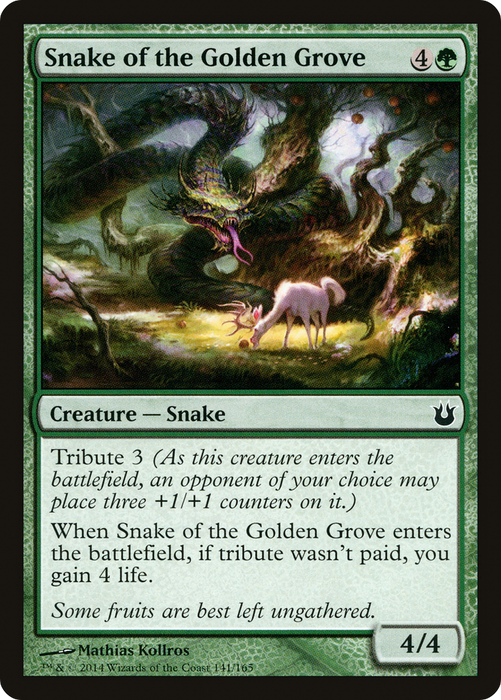Snake of the Golden Grove (BNG-141) - common - Foil