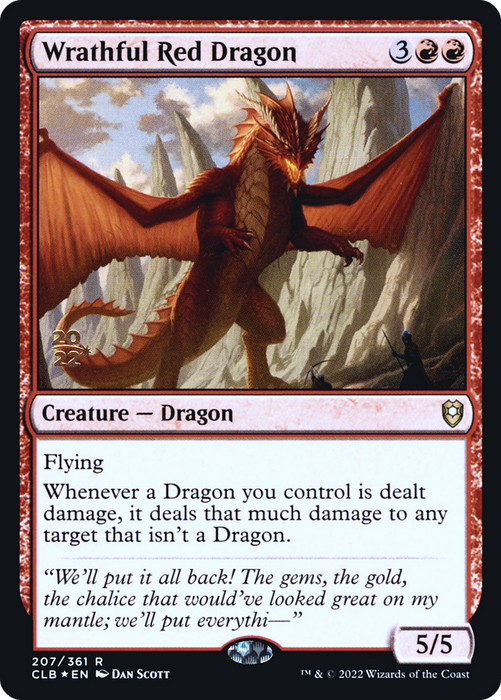 Wrathful Red Dragon (PRE-207S) - rare - Foil