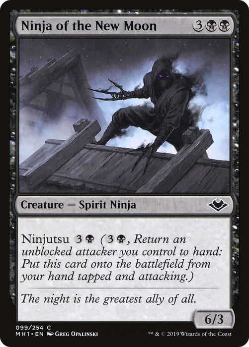 Ninja of the New Moon (MH1-099) - common - Foil