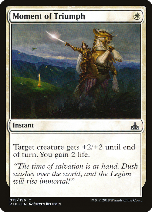 Moment of Triumph (RIX-015) - common - Foil