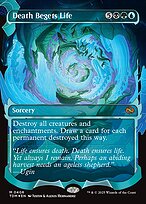Death Begets Life (TDM-406) - mythic: (Showcase) (Borderless) - Foil