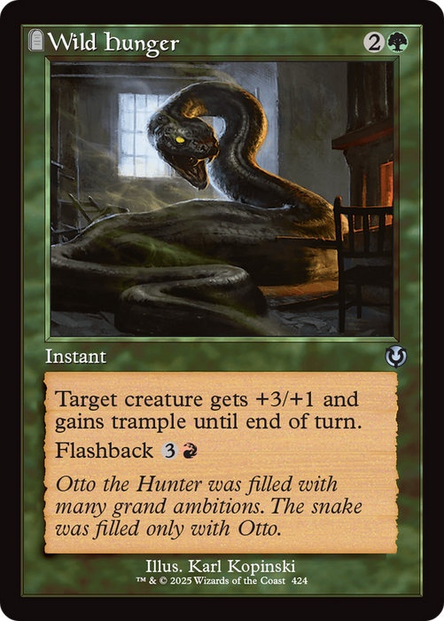 Wild Hunger (INR-424) - uncommon: (tombstone) - Foil