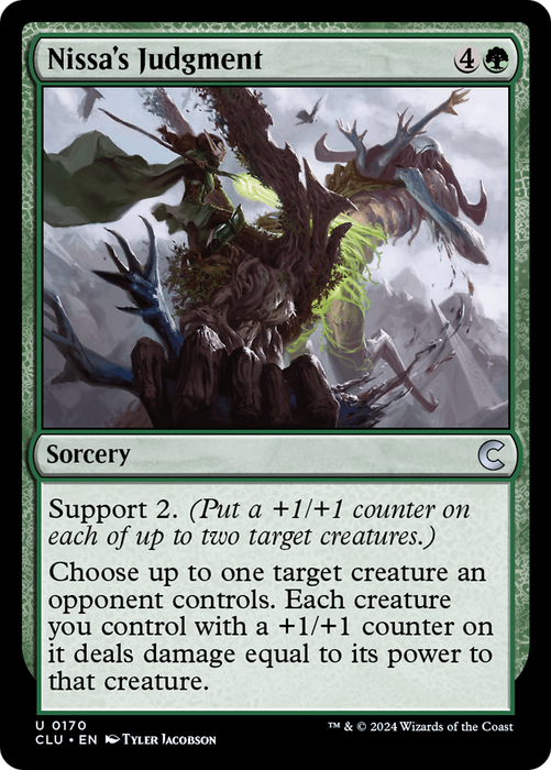 Nissa's Judgment (CLU-170) - uncommon