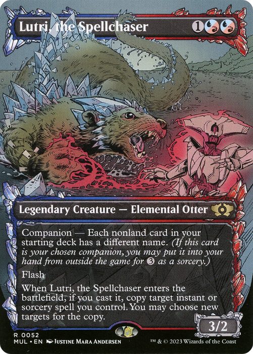 Lutri, the Spellchaser (MUL-052) - rare: (Showcase) (Borderless)