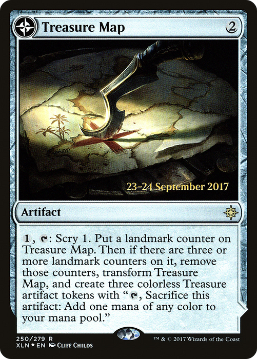 Treasure Map // Treasure Cove (PRE-250S) - rare: (compasslanddfc) - Foil