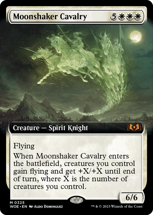 Moonshaker Cavalry (WOE-325) - mythic: (Extended Art) - Foil