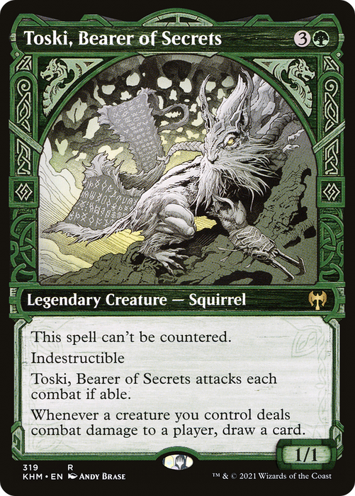 Toski, Bearer of Secrets (KHM-319) - rare: (Showcase) - Foil