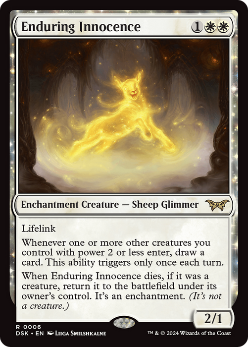 Enduring Innocence (DSK-006) - rare: (enchantment) - Foil