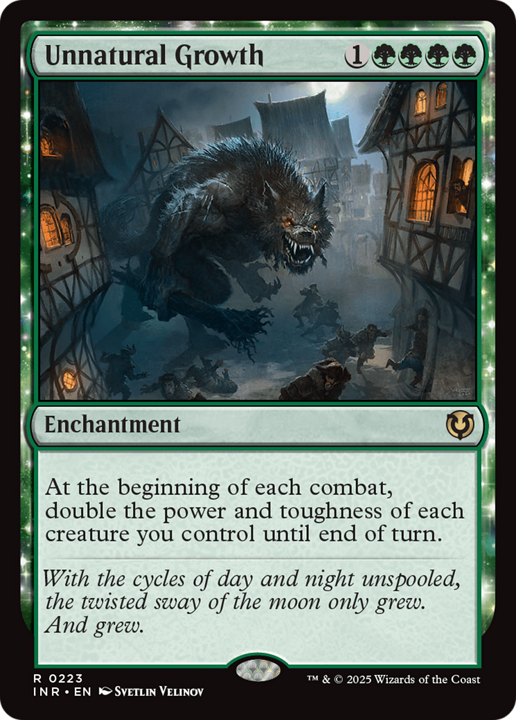 Unnatural Growth (INR-223) - rare: (enchantment)