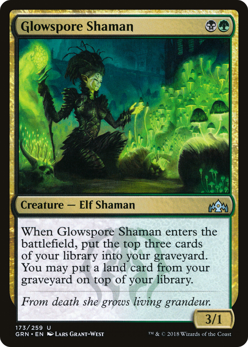Glowspore Shaman (GRN-173) - uncommon