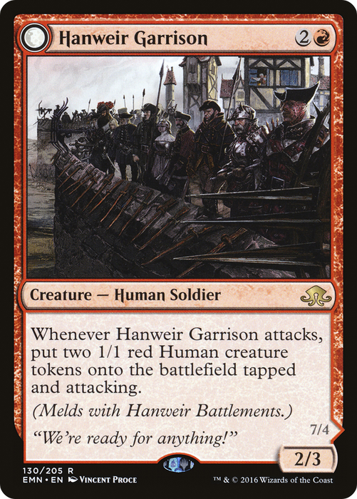 Hanweir Garrison (EMN-130A) - rare: (mooneldrazidfc) - Foil