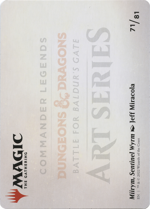 Miirym, Sentinel Wyrm // Miirym, Sentinel Wyrm (ACLB-071) - common (Borderless)