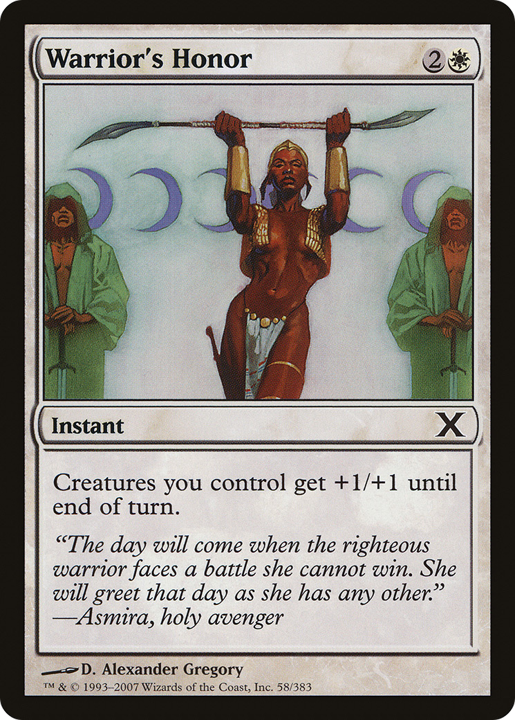 Warrior's Honor (10E-058) - common