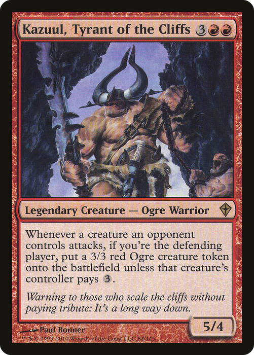 Kazuul, Tyrant of the Cliffs (WWK-084) - rare - Foil