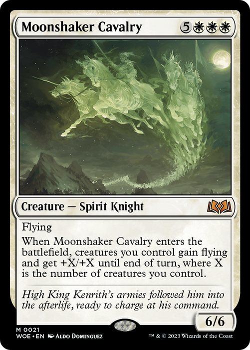 Moonshaker Cavalry (WOE-021) - mythic - Foil