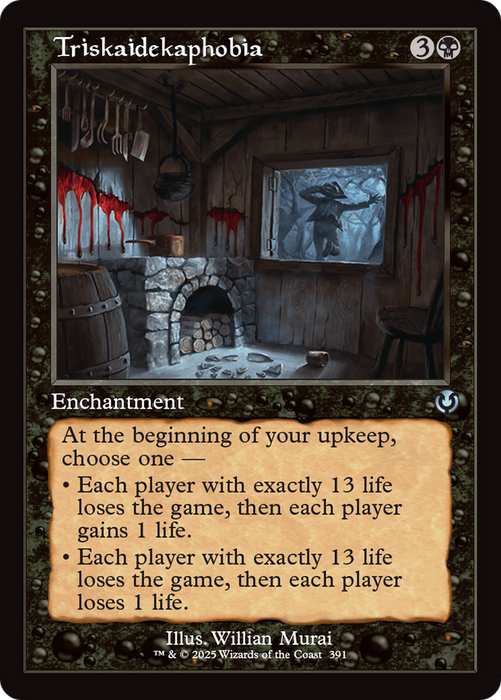 Triskaidekaphobia (INR-391) - uncommon
