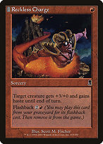 Reckless Charge (ODY-215) - common: (tombstone)