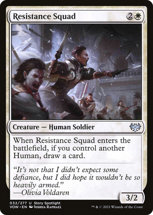 Resistance Squad (VOW-032) - uncommon - Foil
