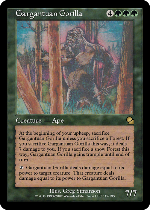 Gargantuan Gorilla (ME1-119) - rare