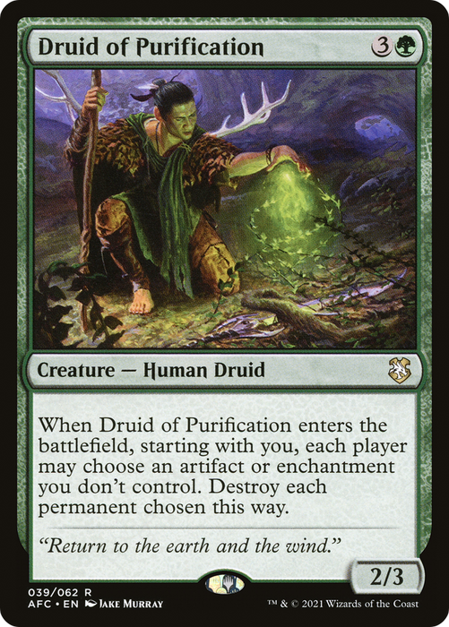 Druid of Purification (AFC-039) - rare