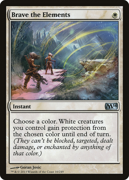 Brave the Elements (M14-010) - uncommon - Foil