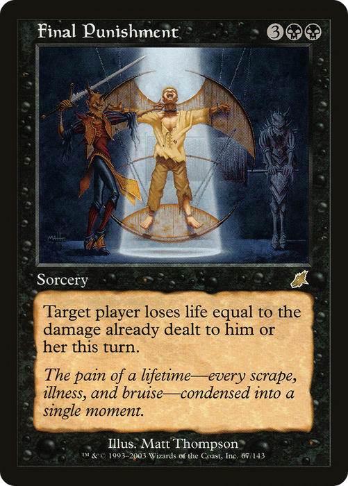 Final Punishment (SCG-067) - rare - Foil