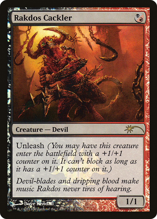 Rakdos Cackler (FNM-007) - rare - Foil