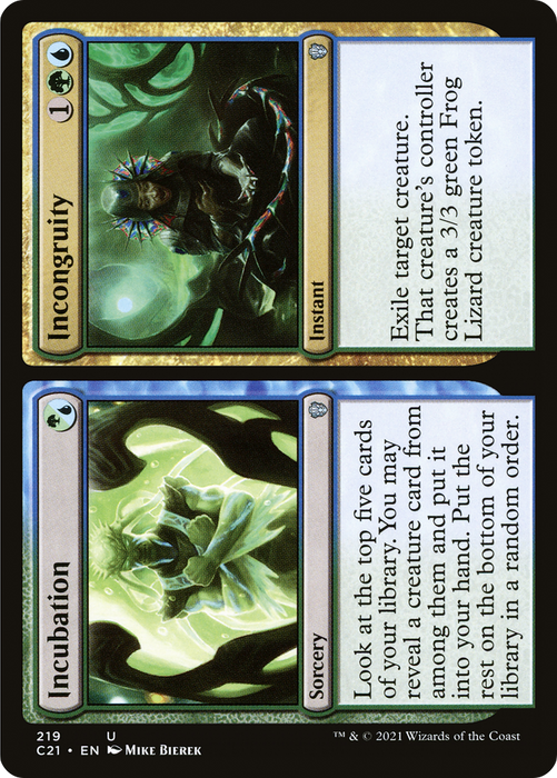 Incubation // Incongruity (C21-219) - uncommon