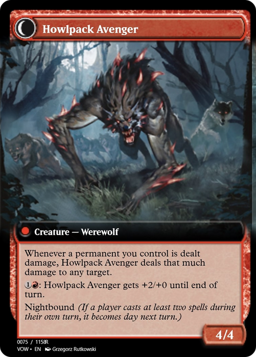 Ill-Tempered Loner // Howlpack Avenger (PRM-95389) - rare