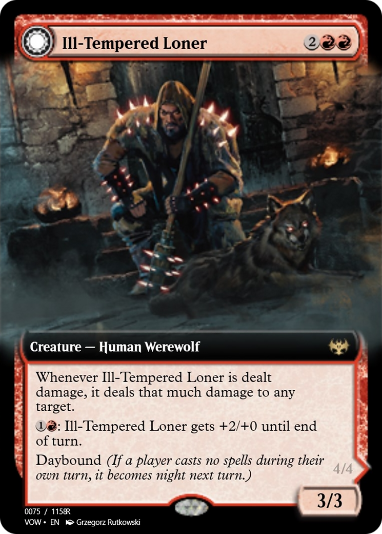 Ill-Tempered Loner // Howlpack Avenger (PRM-95389) - rare - Foil
