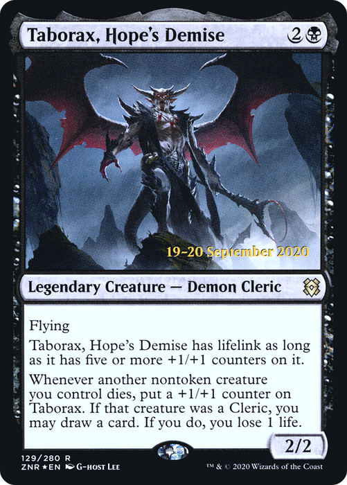 Taborax, Hope's Demise (PRE-129S) - rare - Foil