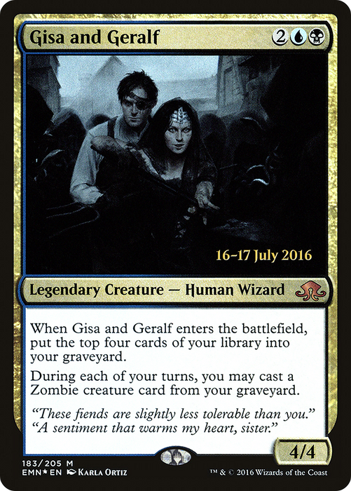 Gisa and Geralf (PRE-183S) - mythic - Foil